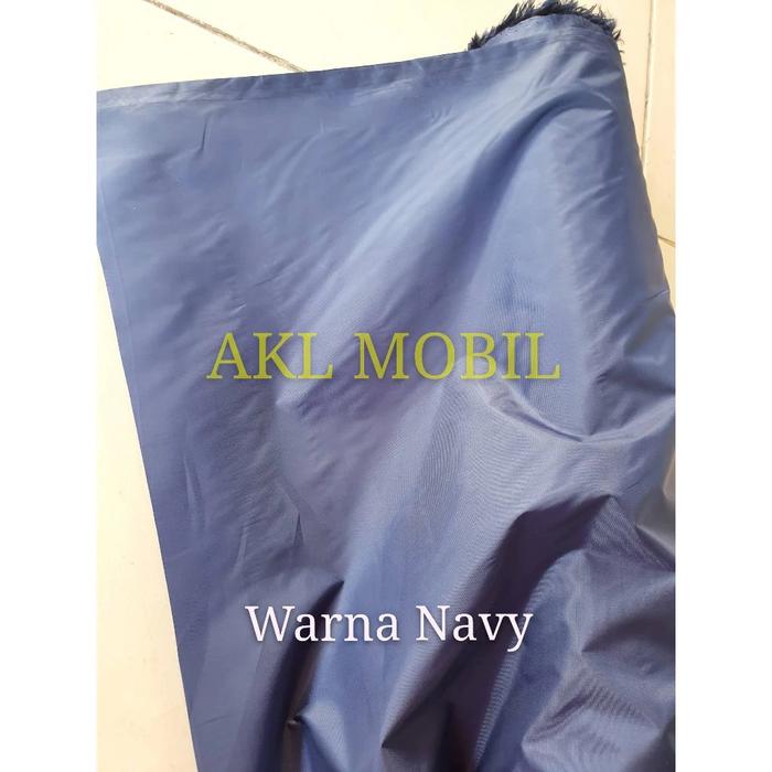Gambar Kain parasut anti air import / Kain anti air waterproof coating silver - Navy Bening dari Cheese-Cake undefined Tokopedia