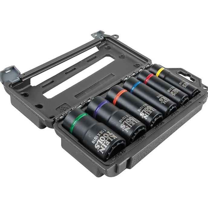 Gambar Promo Klein Tools 66010 2In1 Sae Impact_Socket Set 6Piece Tool Set With 12Point Deep Sockets With 12Inch Drive Includes dari Amta Market undefined Tokopedia