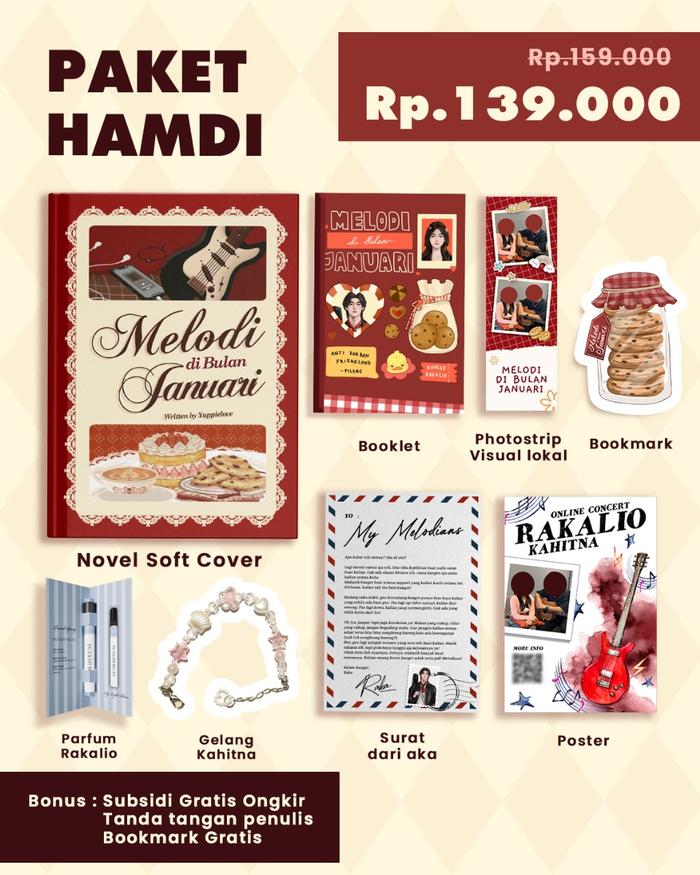 Gambar PRE ORDER - Buku Novel - Melodi di Bulan Januari - Yuppielove - Tekad - Bumifiksi - HAMDI dari Bumifiksimedan001 undefined Tokopedia