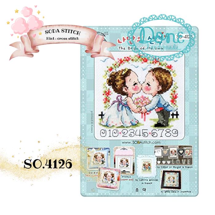 Gambar sulam silang cross stich pola soda stitch pattern SO-4xx paket - 4126 dari Done Handymade undefined Tokopedia