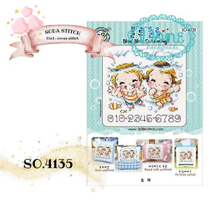 Gambar sulam silang cross stich pola soda stitch pattern SO-4xx paket - 4135 dari Done Handymade Kota Administrasi Jakarta Barat Tokopedia