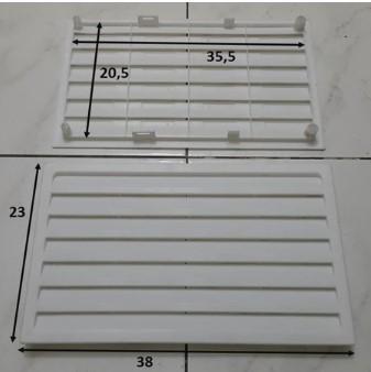 Gambar Jalusi PVC / Ventilasi / Kisi-kisi udara pintu kamar mandi toilet wc - BESAR PUTIH, BUBBLE WRAP dari cahyo-colection undefined Tokopedia