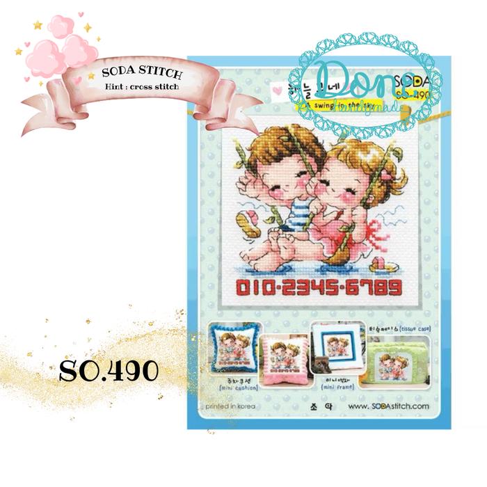 Gambar sulam silang cross stich pola soda stitch pattern SO-4xx paket - 490 dari Done Handymade Kota Administrasi Jakarta Barat Tokopedia