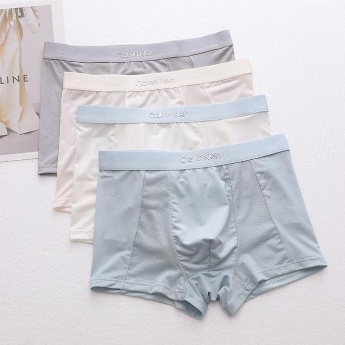 Gambar New 100% Orginal Celana Dalam Pria Ck Calvin Klein Underwear Ice Silk Boxer 4Pcs Stock - 4pcs, L 40-55kg dari Sihna Toko undefined Tokopedia