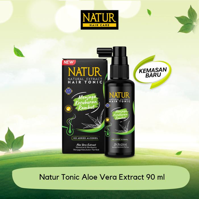 Gambar NATUR Hair Natural Extract Hair Tonic Aloe Vera Extract | Ginseng Extract - 50ml / 90ml - Tonic Aloe, 90ml dari madame fany undefined Tokopedia