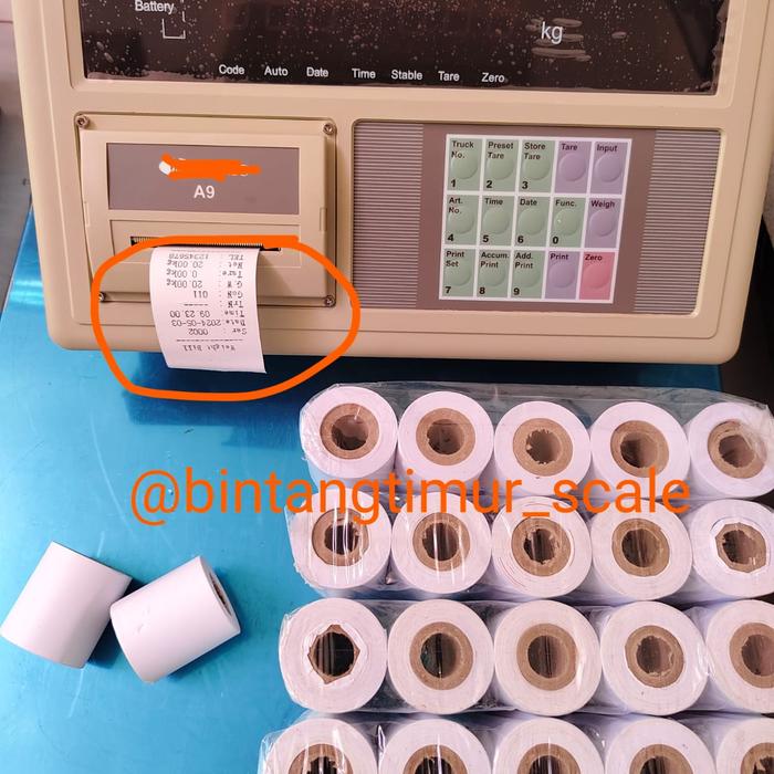 Gambar kertas printer timbangan a9p a1p dari ALANASCALE undefined Tokopedia