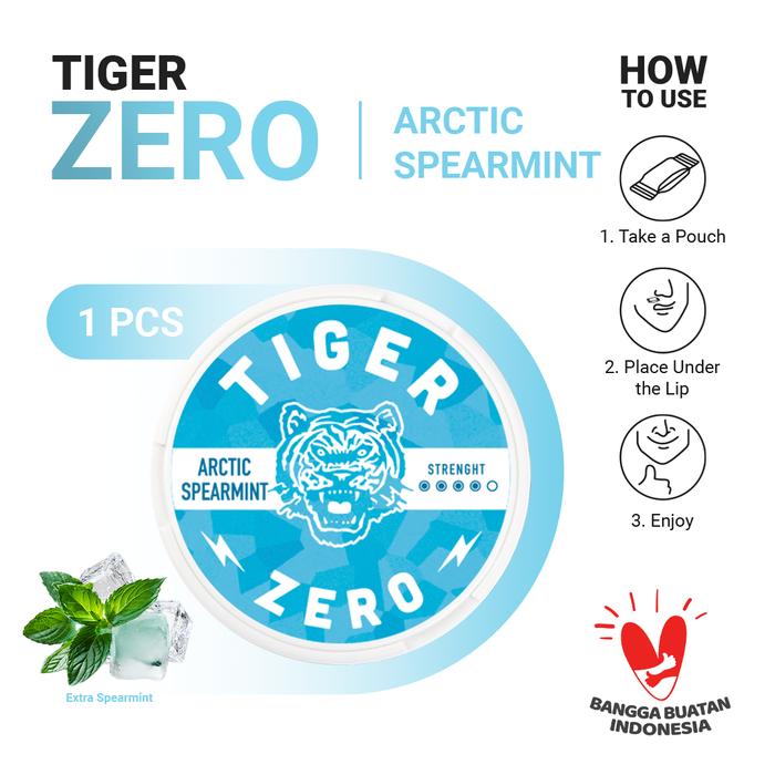 Gambar Tigersnus Zero 16 mg/g Arctic Sprearmint dari Tigersnus Jakarta undefined Tokopedia