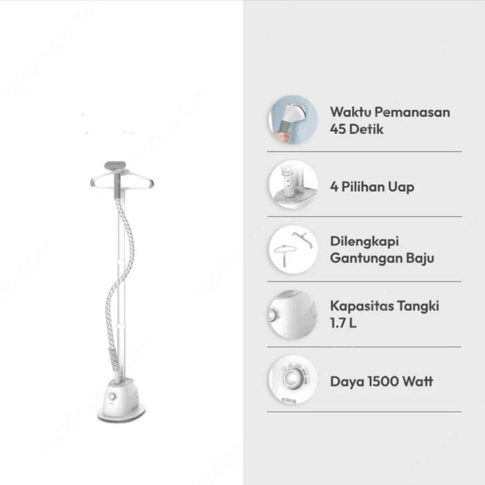 Gambar Setrika Uap 1.7 Ltr - 3 Ltr 1500 Watt - 1.7 Ltr/Kris dari P.M House undefined 5 Tokopedia