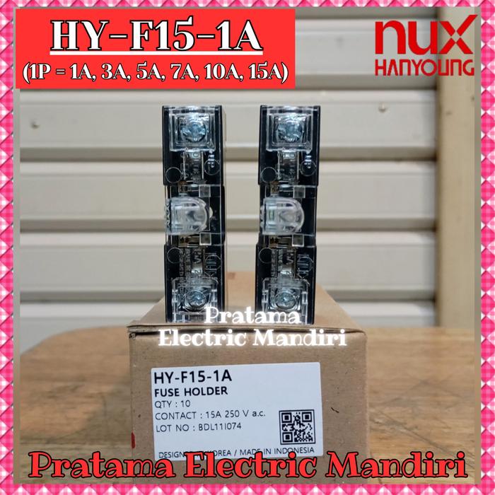 Jual HANYOUNG NUX RUMAH FUSE HOLDER HY-F15-1A 1P 1 POLE 250V 250VAC ...