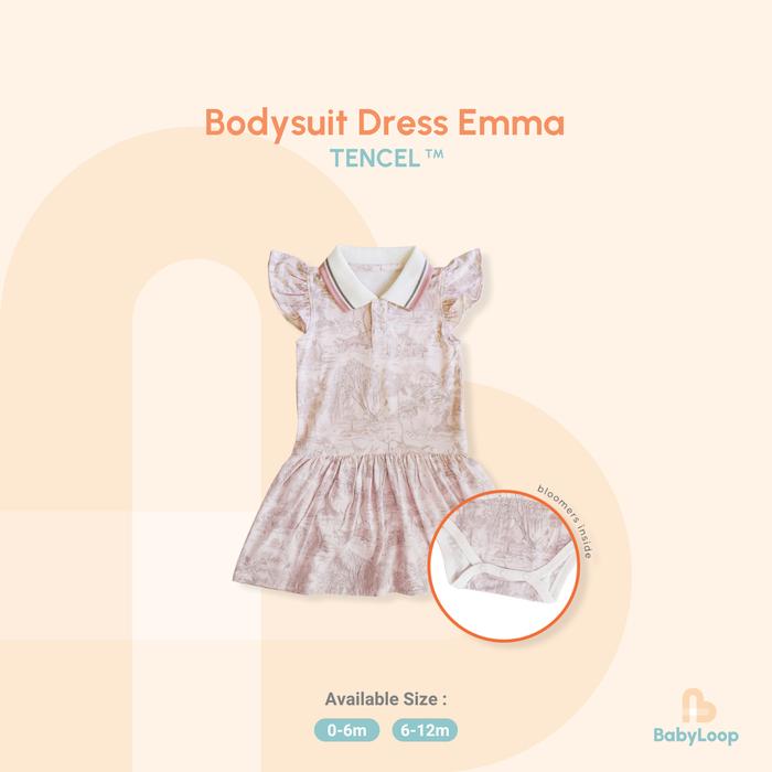 Gambar Baju Bayi Tencel - Emma Bodysuit Dress TENCEL™ Modal - Baby Loop - Fairy Forest, 0-6 M dari Baby Loop Authorized Reseller undefined Tokopedia