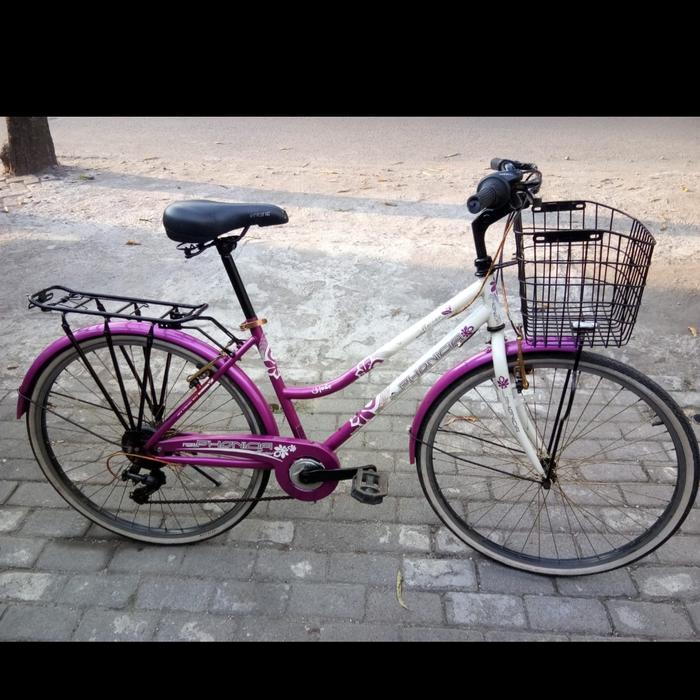 Gambar sepeda mini ctb keranjang perempuan bekas Second merk phoenix dari BAGUS JAYA BIKE undefined Tokopedia