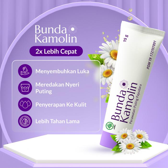 Gambar Nipple Cream Busui Bunda Kamolin Krim Puting Natural Chamomile Ekstrak - 1 TUBE dari dilanutamajaya undefined Tokopedia