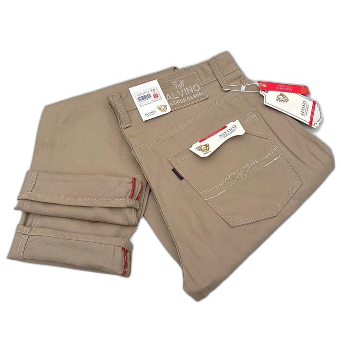 Gambar CELANA CHINOS PRIA SLIM FIT STREET HARLEY SIZE BESAR - mocca, 31 dari MAFAZA DENIM undefined Tokopedia