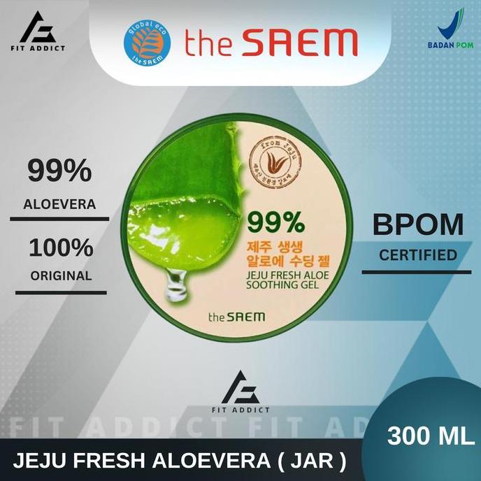 Gambar VIRAL!!! THE SAEM JEJU FRESH ALOE SOOTHING GEL 99% 300 ML 300ML TUBE - [ BPOM ] ORIGINAL - JAR 300 ML dari Beauty Store undefined Tokopedia