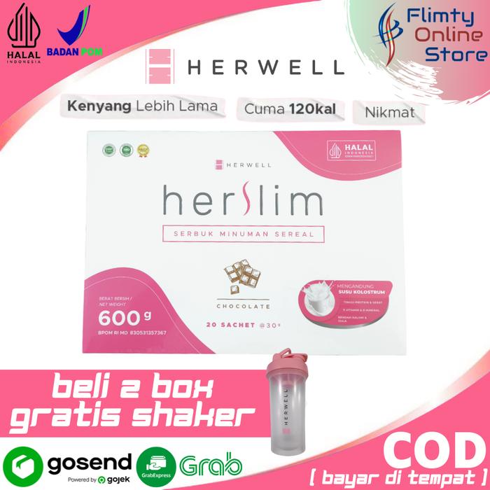 Gambar Herwell Herslim - Isi 20 Sachet Meal Replacement - Pengganti Makan untuk Diet dari Flimty Online Store undefined Tokopedia