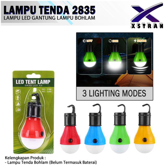 Gambar lampu tenda bohlam led lampu tenda camping batrai aaa lampu gantung dari xstran undefined Tokopedia