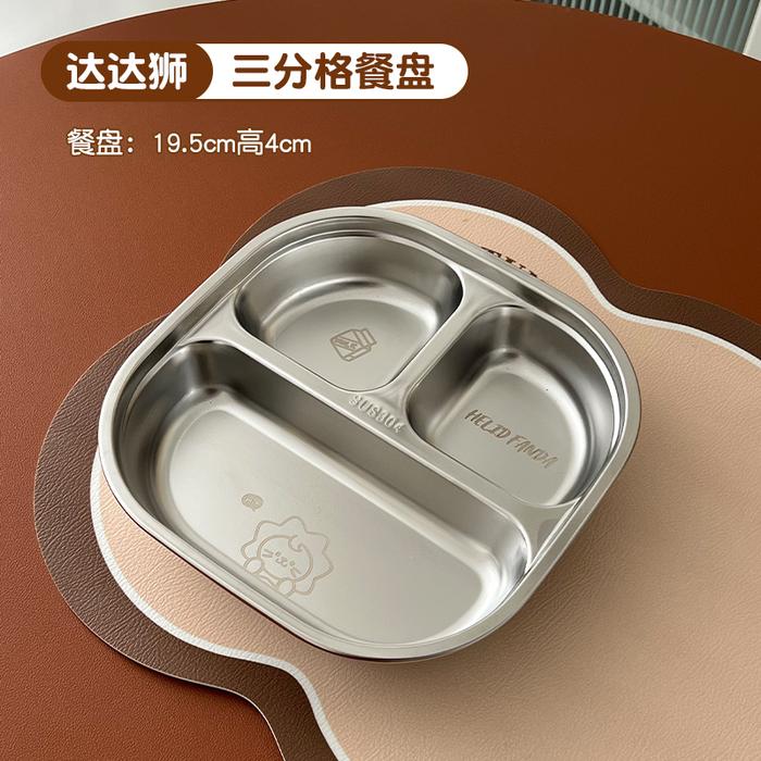 Gambar HELIDFANDA Stainless Steel Food Tray Plate Piring Makan Sekat - G22155 - 3 SEKAT-DL dari HELIDFANDA INDONESIA undefined Tokopedia