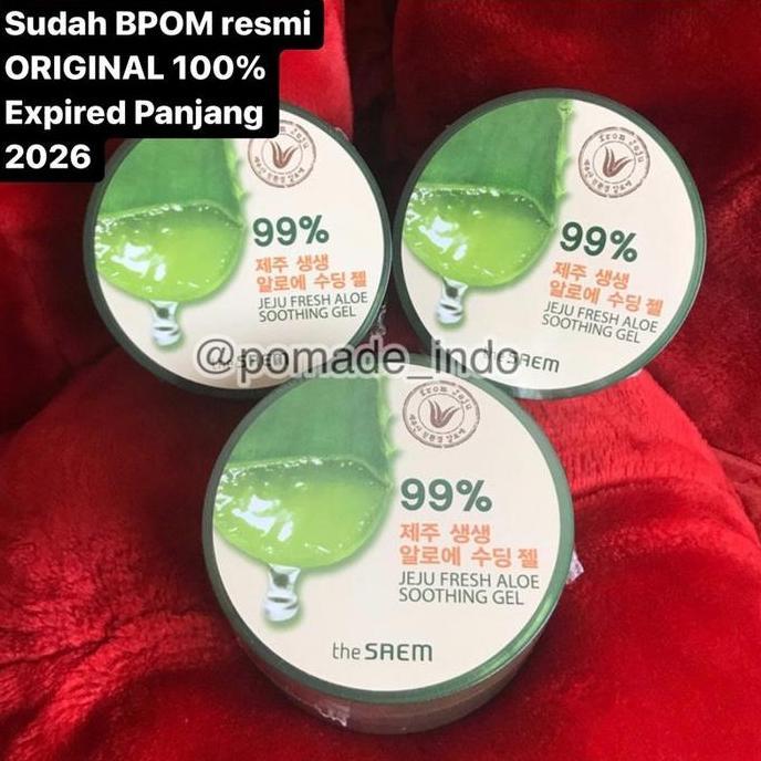Gambar VIRAL!!! THE SAEM JEJU FRESH ALOE VERA BPOM JUMBO 500ML 500 ML SOOTHING GEL 99 ORIGINAL - SAEM 300ml dari Beauty Store undefined Tokopedia