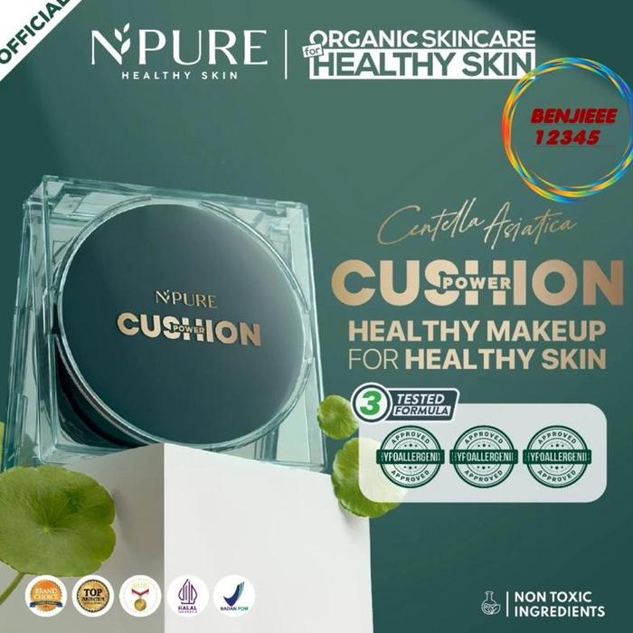 Gambar NPURE Cushion Centella Asiatica Flawless matte power cushion cica N’pure npure n pure Npure MATTE dari GROSIRR AGEN HINYAY62939 undefined Tokopedia