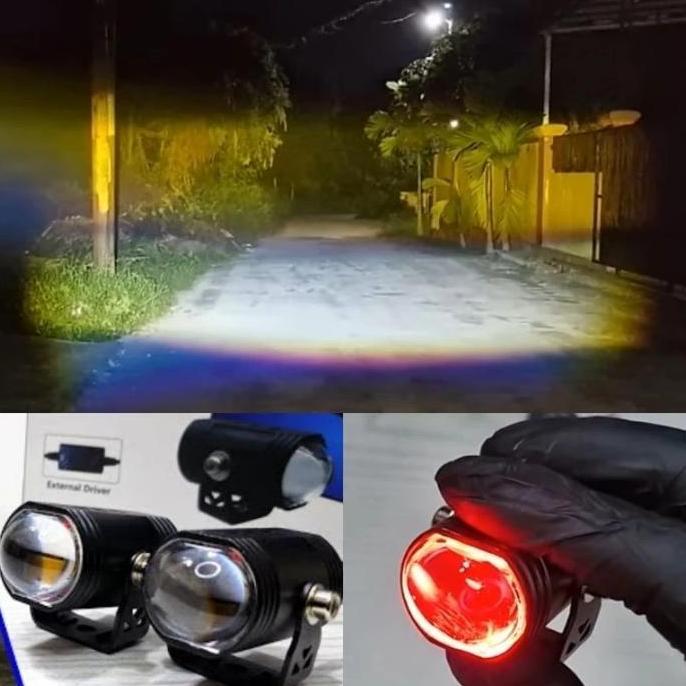 Gambar LAMPU TEMBAK VINYX GR2 D2 MINI SOROT PLUS DEVIL EYES LED LASER GUN 20 WATTT 2 WARNA LAMPU TERBARU LASER VINYX LAMPU - HARGA 1PC dari Vitalitas Primashop undefined Tokopedia