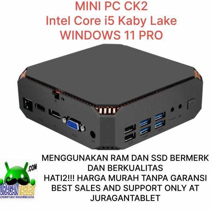 Jual Mini PC CK2 Intel Core i5 7200U HDMI VGA DP 4K WiFi SSD