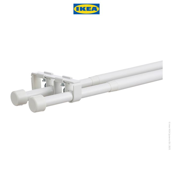 Gambar IKEA BEKRAFTA Set Batang Dua Gorden Putih 120-210cm 19mm - Putih dari IKEA Indonesia undefined Tokopedia