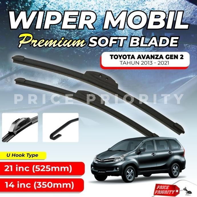 Gambar Promo Wiper Mobil Soft Blade Avanza Lama Karet Wiper Frameless Anti Baret Custom Fit Premium Set Rwb Prermium - 21 inch saja dari Gyomeni Shopp undefined Tokopedia