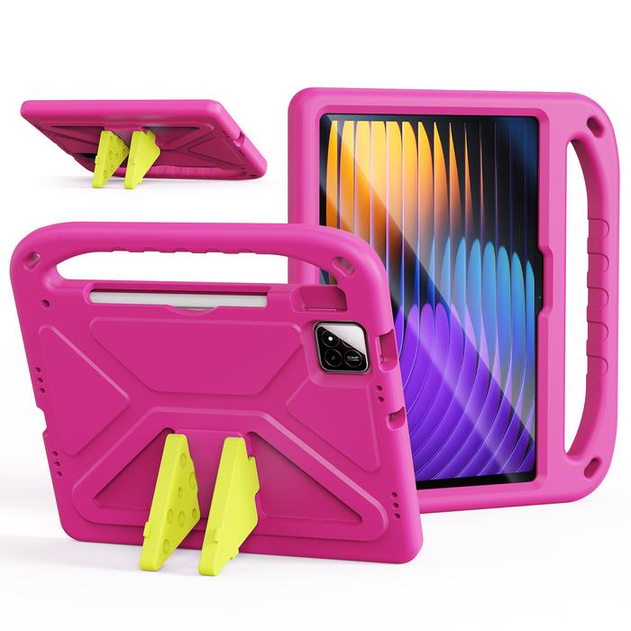 Gambar Dux Ducis Case Compatible for Xiaomi Pad 7 | Pad 7 Pro - Puff Cover Casing - Safe for Kids / Children - Merah Muda dari Gojali.id undefined Tokopedia