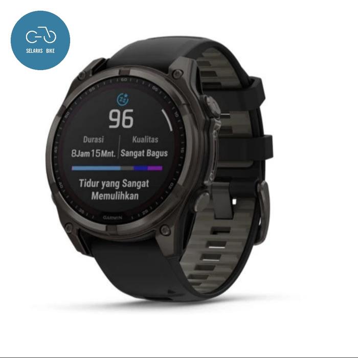 Garmin Fenix Sapphire Solar 51mm Carbon Gray Black Pepple Gray Garansi Tam