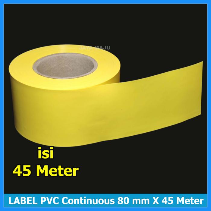Gambar LABEL BARCODE PVC 80 X 75 KUNING SIPUHH PERFORASI STANDARD KEHUTANAN - 80mm X 45 METER dari JAYA MAJU 2011 undefined Tokopedia