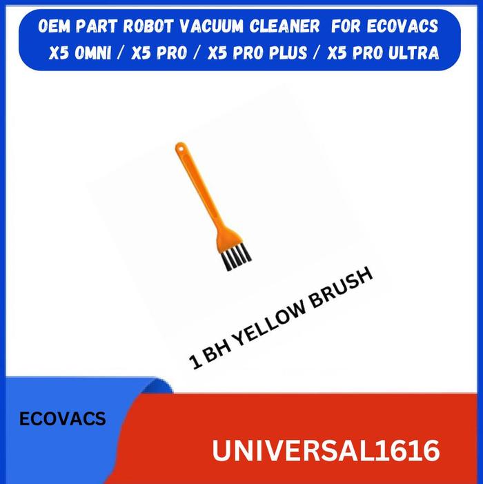 Gambar Ecovacs Deebot X5 OMNI / X5 PRO / X5 PRO PLUS / X5 PRO ULTRA robot vacuum cleaner Mop holder Filter Main brush cover watertank dustbox - 1 YELLOW BRUSH dari Universal1616 undefined Tokopedia