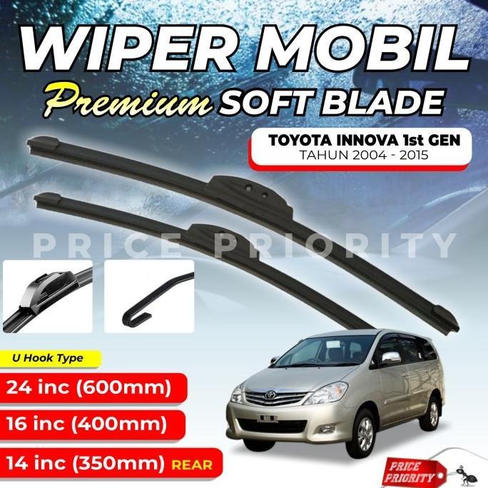 Gambar Berkualitas Wiper Mobil Soft Blade Kijang Innova Karet Wiper Frameless Anti Baret Custom Fit Premium Set Rwb Berkualitas - 16 inch saja dari Nafisah Project undefined Tokopedia