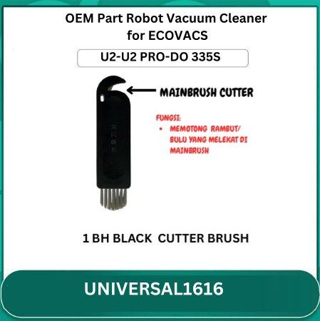 Gambar Ecovacs Deebot U2 Pro part OEM Sidebrush, Filter, Mop,Batere,Dustbox,Watertank,Mainbrush - 1 BLACK CUTTER dari Universal1616 undefined Tokopedia