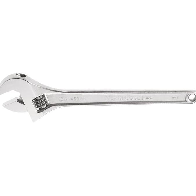 Gambar Bigsale Klein Tools 50024 Adjustable Wrench ged Drive Wrench With High Polish Chrome Finish And Contoured Handle 24Inch dari Amtar Store undefined Tokopedia