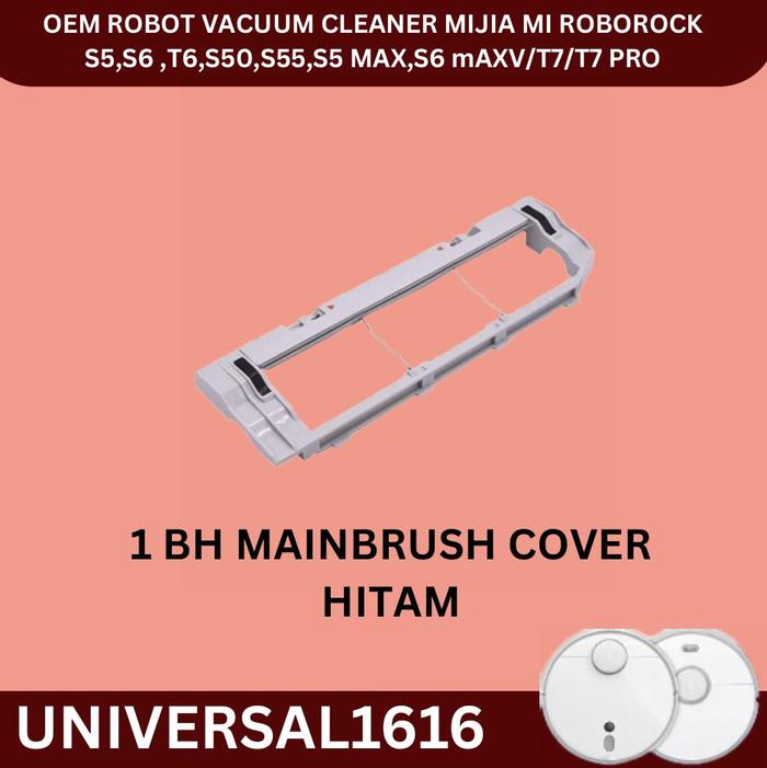 Gambar roborock robot vacuum cleaner  S5 MAX , S6 mAXV filter dustbox watertank mop hanger roda wheel - 1 COVER BRUSH dari Universal1616 undefined Tokopedia