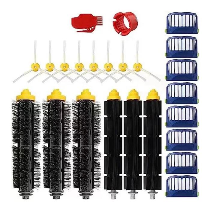 Gambar AGOUP Suitable For Irobot Roomba Sweeper 600 Series Accessories 595/650/528/620 Side Brush Roll Brush Filter - As Shown dari Explorer Center undefined Tokopedia