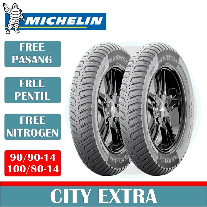 Jual Ban Motor MICHELIN CITY EXTRA Ring 14 UKURAN 70/90, 80/90, 90