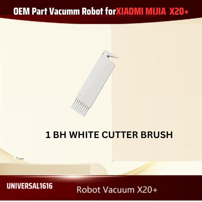 Gambar Xiaomi x20+ Robot Vacuum Accessories part mop filter side brush - 1 WHITE CUTTER dari Universal1616 undefined Tokopedia