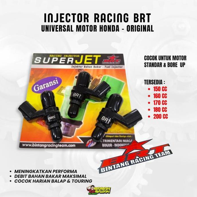 Gambar injector injektor brt all honda series 8 hole lubang vario cbr sonic beat scoopy genio pcx adv crf - injector brt 150 160 200 cc injector racing rx7 brt vietnam part motorcycle - INJECTOR BRT, 150 CC dari comabright undefined Tokopedia