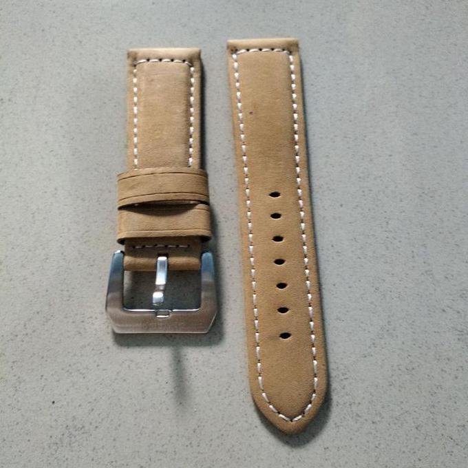 Gambar Strap Tali Kulit Jam Tangan Panerai Luminor Ukuran 24Mm Original Promo - Cream, 26mm dari bintang toko80 undefined Tokopedia