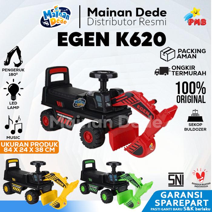 Gambar Mainan Anak mobil Mobilan Dorong TOLOCAR PMB K620 EGEN EXCAVATOR BULLDOZER Mobil Anak Ride on - Hitam Merah, DUS BAWAAN dari Mainan Anak Dede undefined Tokopedia