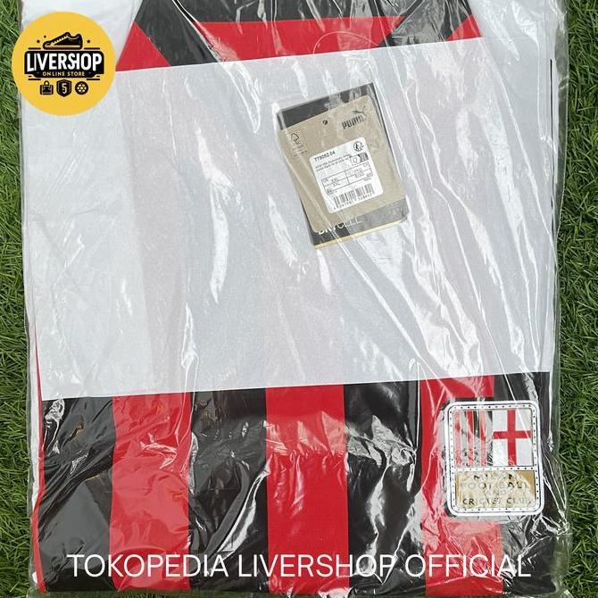 Gambar Jersey AC Milan 125th Anniversary Retro Long Sleeve Jersey - S dari Onemore Storeid undefined Tokopedia