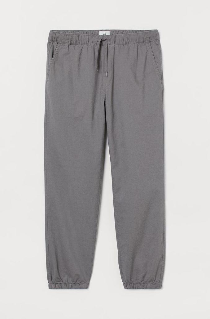 Gambar Ready H&M Regular Fit Linen Mix Joggers - Grey - S dari Raka Store94 undefined Tokopedia