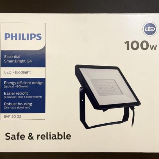 Gambar Kap lampu sorot led 100w 100 watt philips BVP161 floodlight led - BVP150 100w dari Jaya MyPets undefined Tokopedia