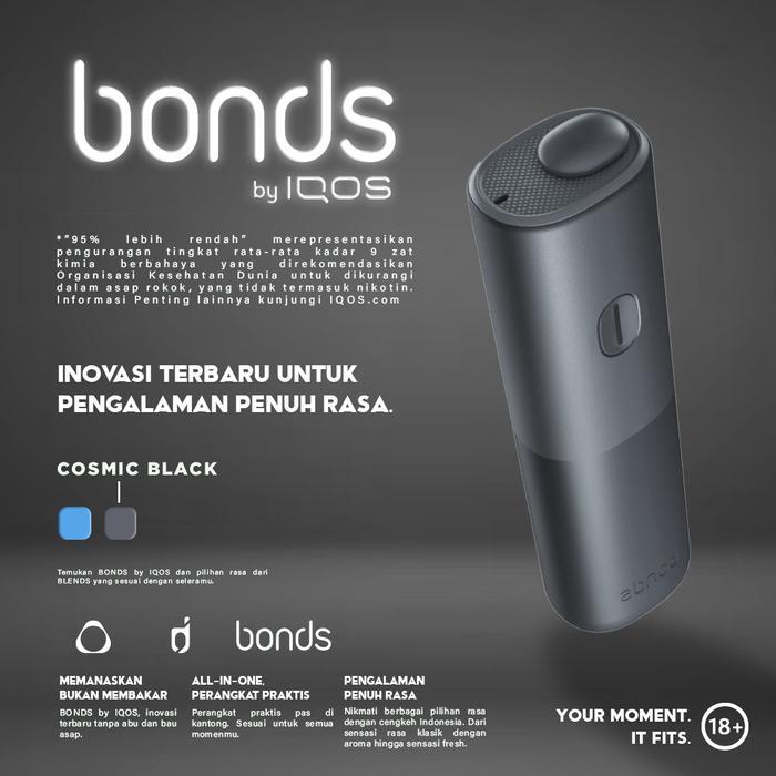 Gambar Bonds by IQOS | Alat Pengganti Asap | Vape Modern Tanpa Asap | Original & Garansi Resmi - Hitam, 1 Bonds - COSMIC BLACK dari TokoHanter undefined Tokopedia