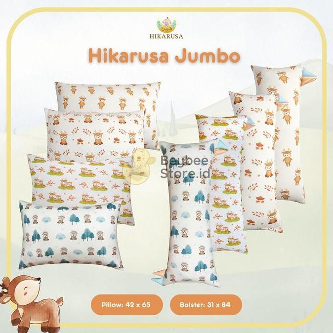 Gambar [LNC] JUMBO SIZED Hikarusa Bantal Guling Anak Hikaru Pillow Bamboo Tencel - Deer, Bantal dari LUNICA undefined Tokopedia