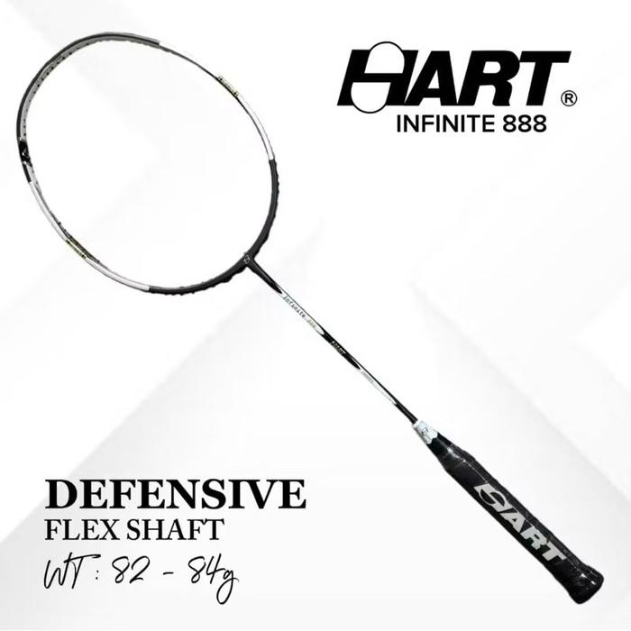 Gambar [ Original ] Raket Badminton Hart Infinite 888 Attack / Defensive 30 lbs - Hitam, Tanpa senar dari Raja Murah Shop21 undefined Tokopedia