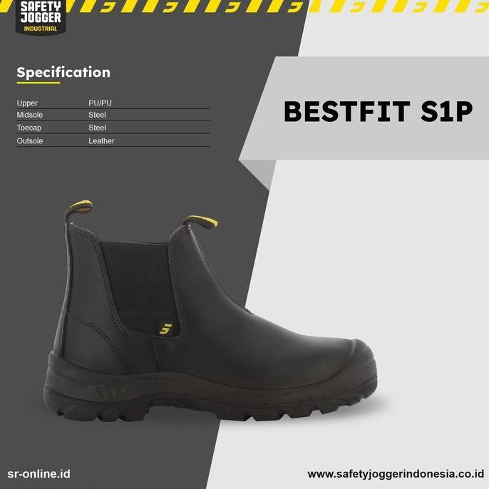 Gambar [TH] Sepatu Safety Safety Jogger Bestfit S1P - Hitam, 45 dari TEHISO undefined Tokopedia
