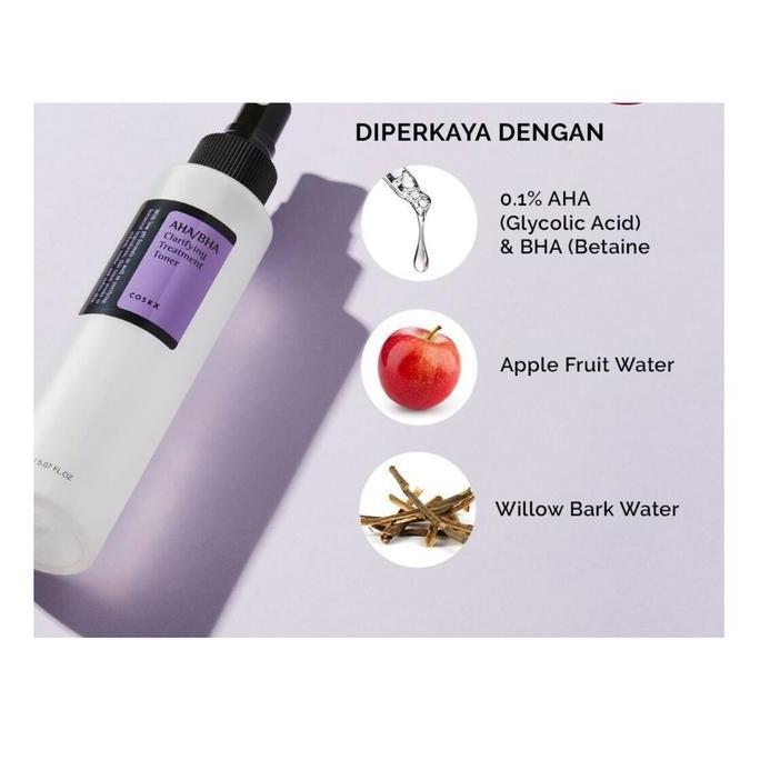 Gambar COSRX AHA/BHA Clarifying Treatment Toner Alcohol-Free Toner Skin Care - 150 ML - AHA BHA Toner dari Jaya Print Jkt undefined Tokopedia