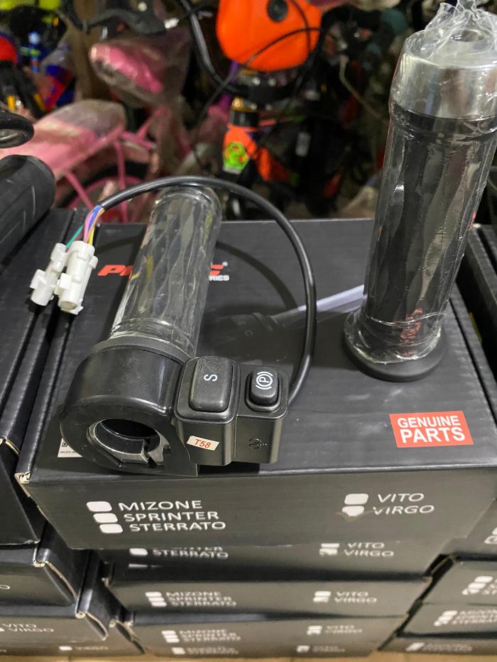 Gambar EXOTIC PACIFIC Gas Throttle Motor Listrik Molis Multi Speed Sprinter Sterato Vito Virgo Mizone 1 Pasang - PCF VIRGO dari Tokosepedalancarjaya undefined 5 Tokopedia
